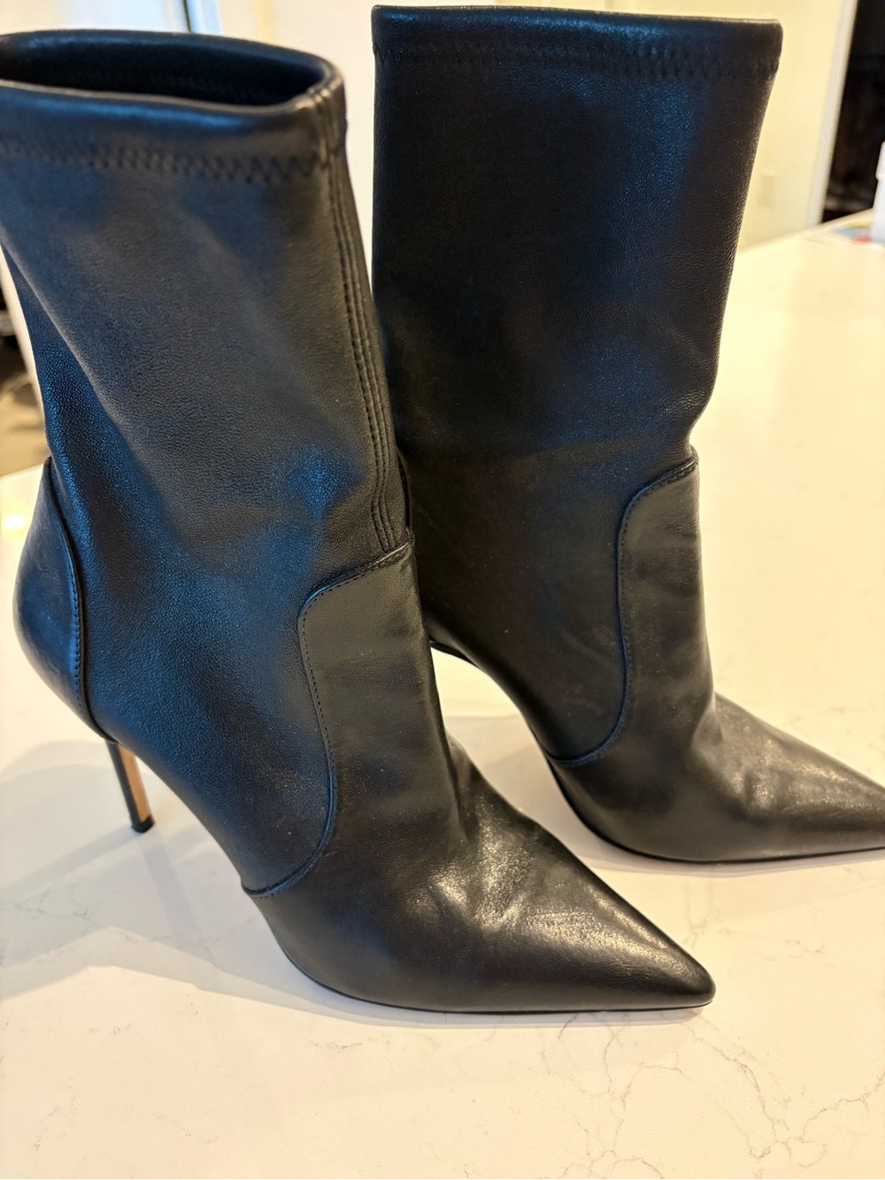 Stuart Weitzman Power 100 Leather Bootie